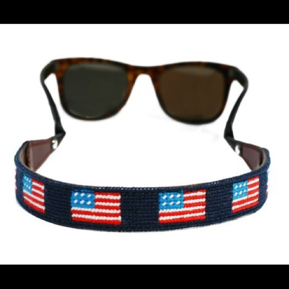 Needlepoint Tucker & Blair USA Sunglass croakies